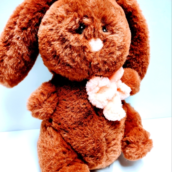 Animal Adventure Chocolate Bunny lop Eared 8 in plush collectible stuffed animal - Picture 6 of 8